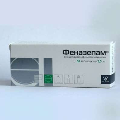 Phenazepam 2.5mg 50 pills buy Tranquilizer (anxiolytic) online
